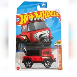 Hot Wheels Red Jeep Toy Truck